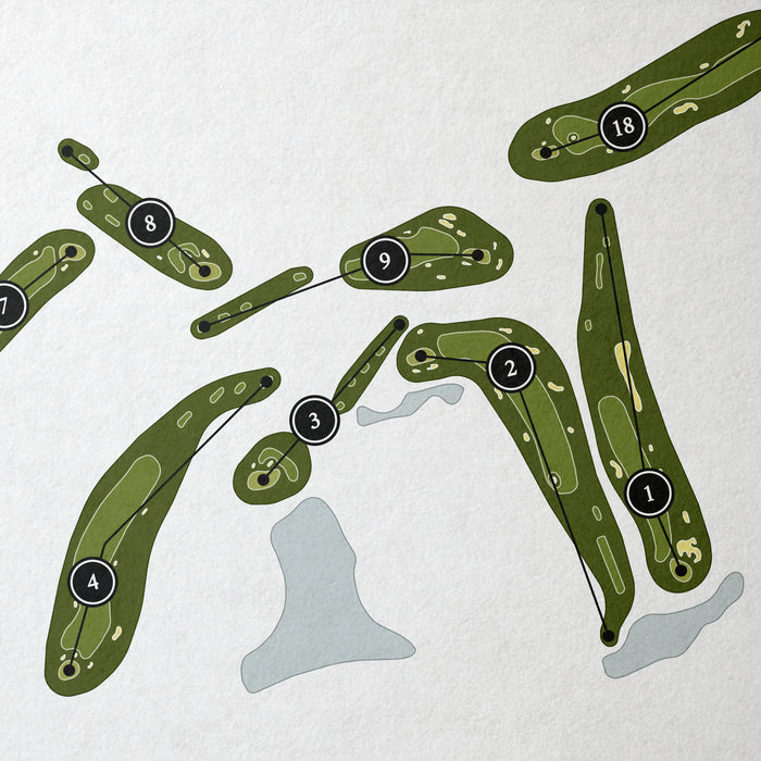 Southern Hills Plantation | Golf Course Map | Close+Up