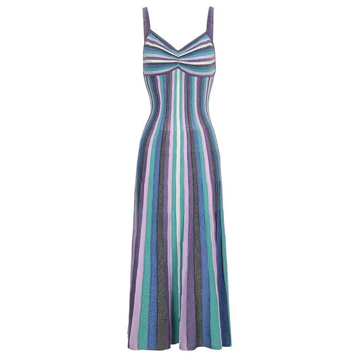 Spaghetti Strap Knit Midi Dresses
