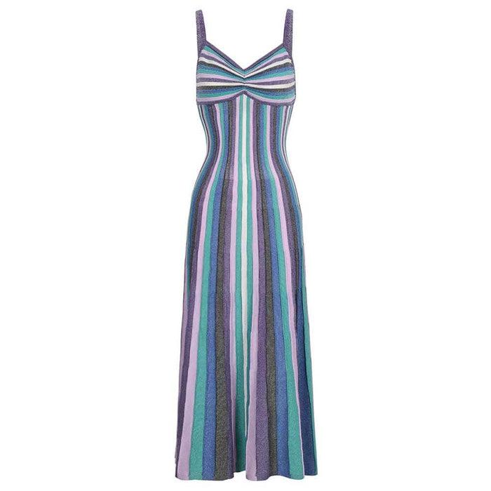 Spaghetti Strap Knit Midi Dresses