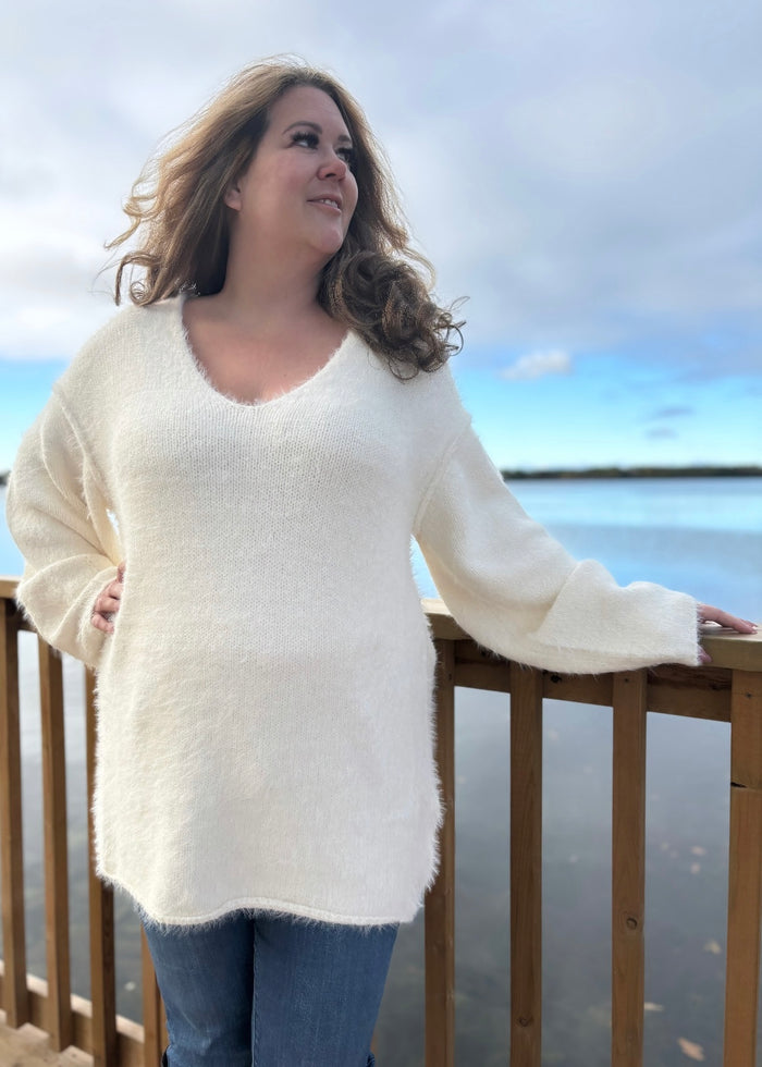 Sparrow Pullover Sweater in Ivory
