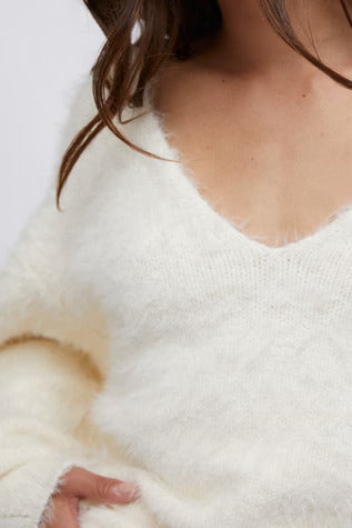 Sparrow Pullover Sweater in Ivory