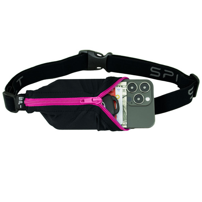 Black w/ Hot Pink Zip / One Size