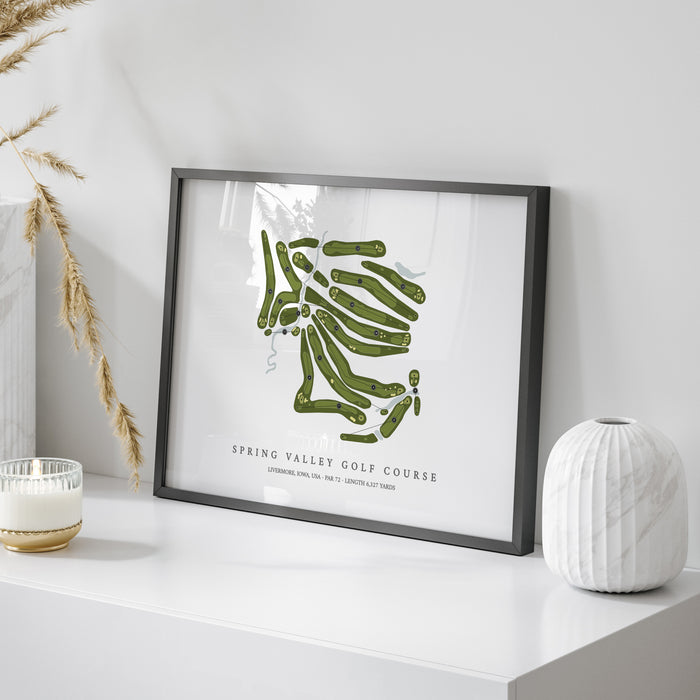 Spring Valley Golf Course | Golf Course Map | On+Table