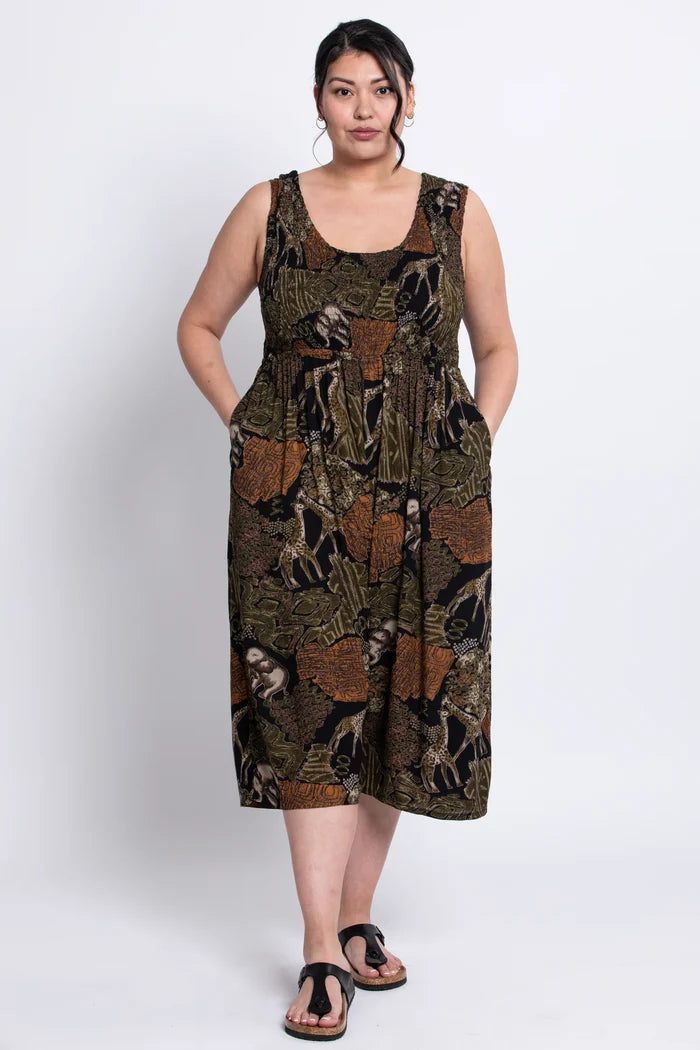 Springbok Jumpsuit in Jungle Elephant & Giraffe