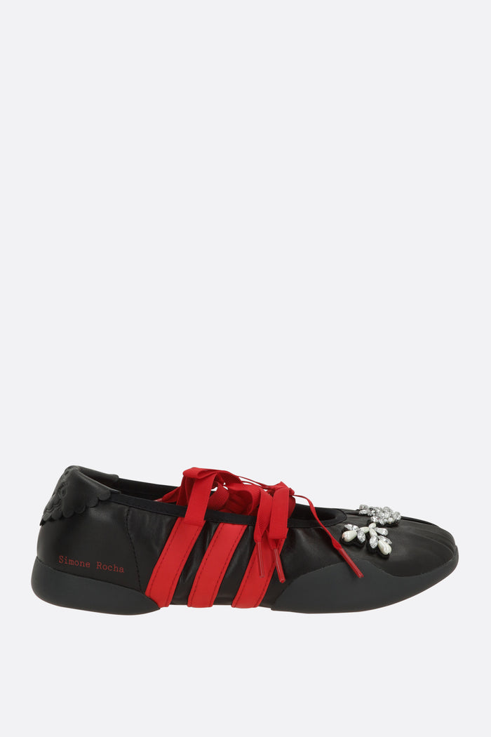 SR Taekwondo sneaker ballerinas in smooth leather