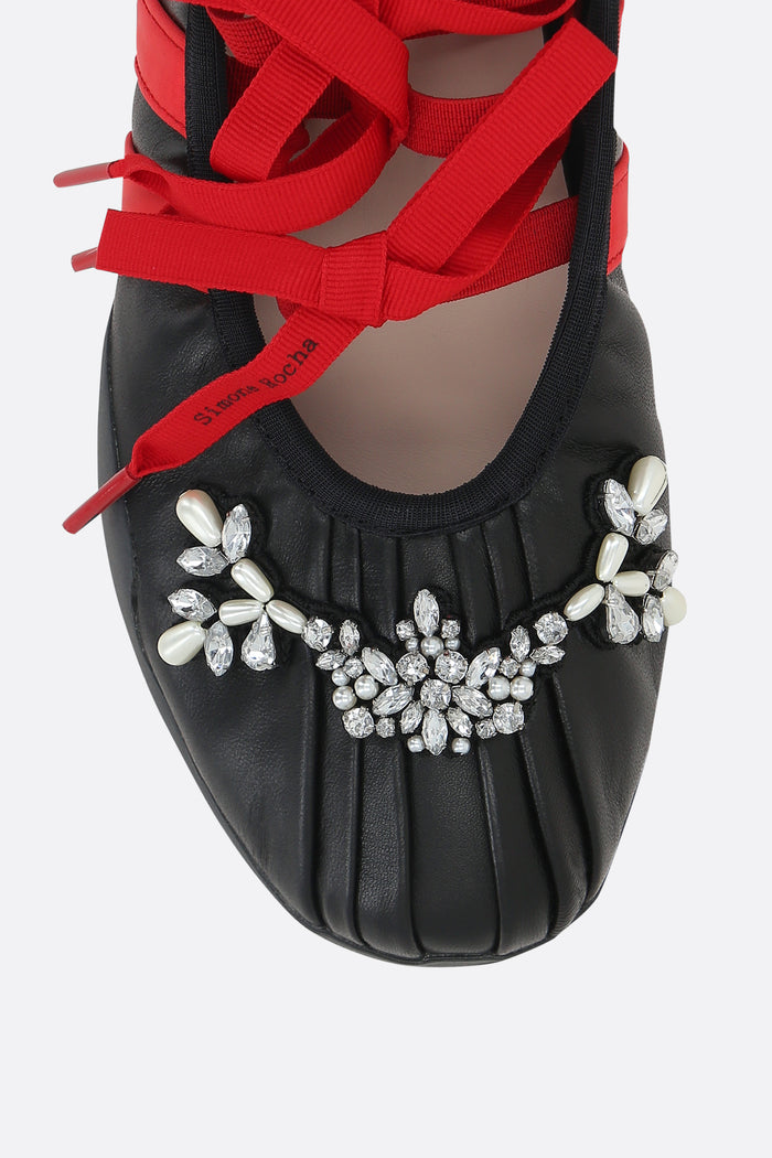 SR Taekwondo sneaker ballerinas in smooth leather