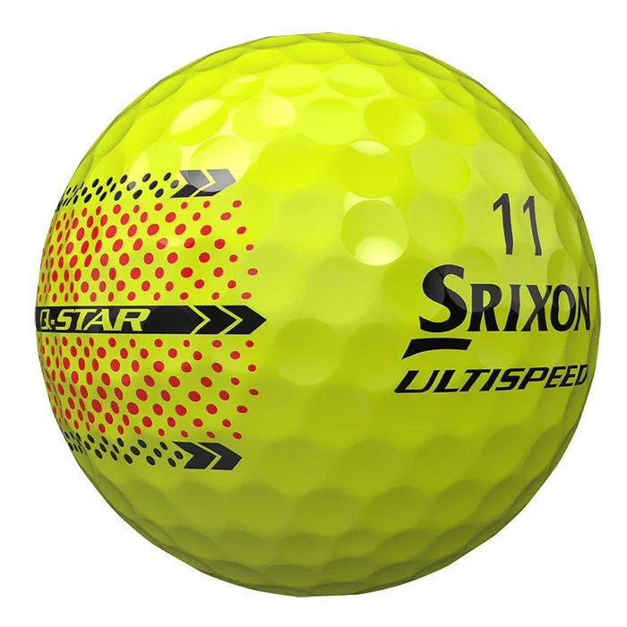 Srixon Q-star Ultispeed Golf Balls Trackline Yellow Color