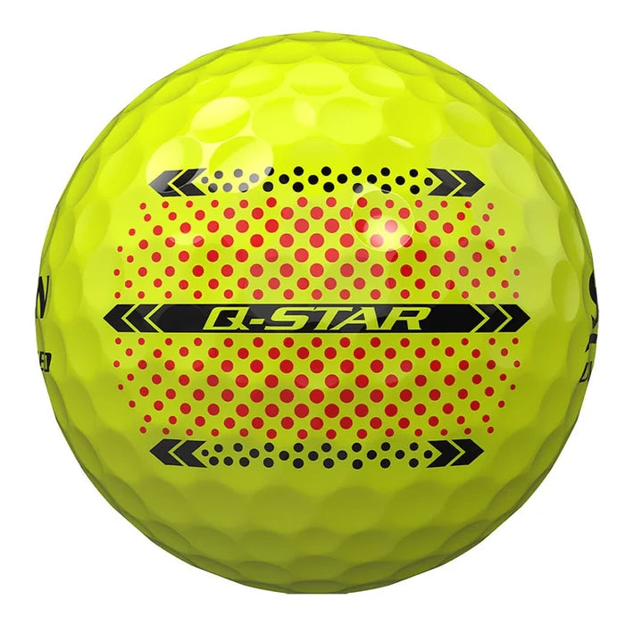 Srixon Q-star Ultispeed Golf Balls Trackline Yellow Color