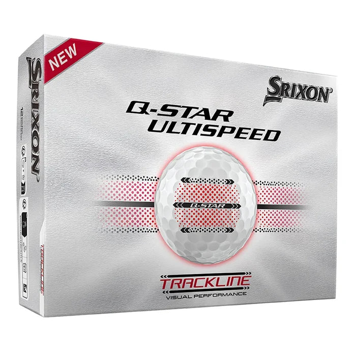 Srixon Q-star Ultispeed Golf Balls Trackline White Color