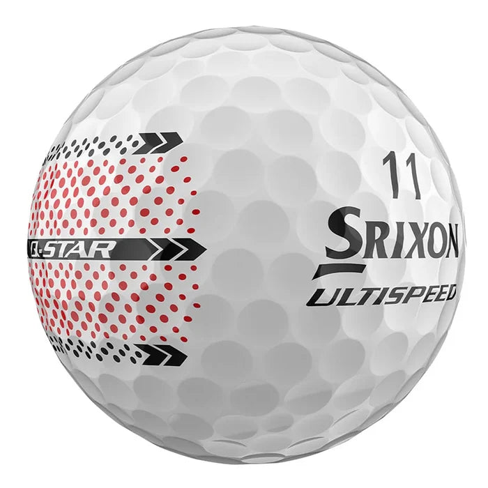 Srixon Q-star Ultispeed Golf Balls Trackline White Color
