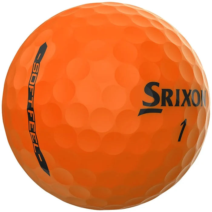 Srixon Soft Feel Brite Golf Balls Orange Color