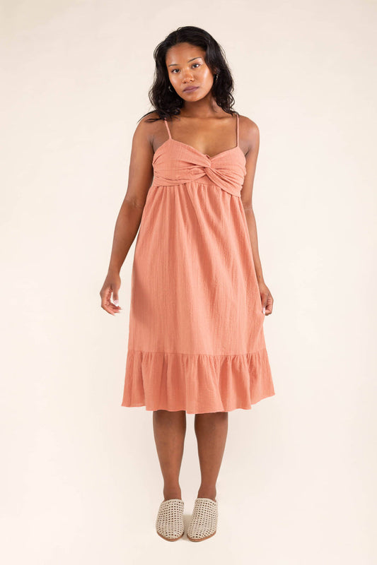 Stella Dress in Brick