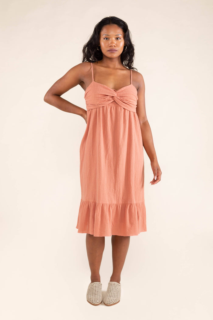 Stella Dress in Brick