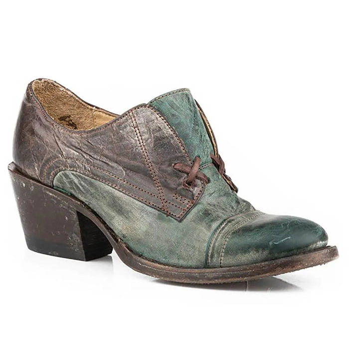Stetson Oakley (Turquoise) - Leather Cowgirl Shoe Boot (closeout) - Hatcountry