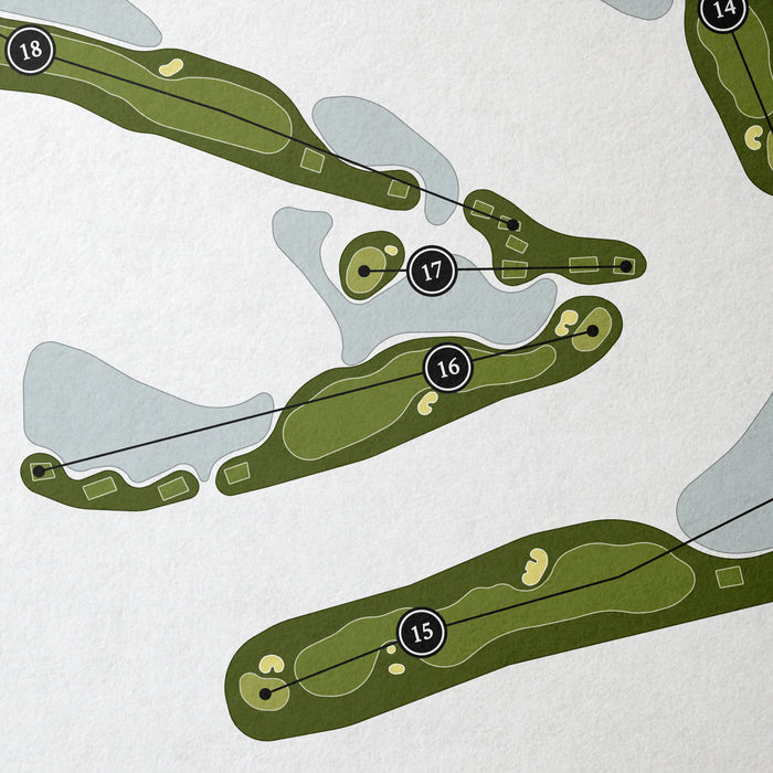 Stonebridge Country Club | Golf Course Map | Close Up