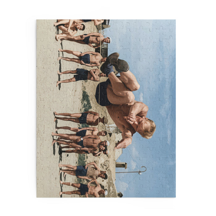 Summer Athletic Leap | Restored Historical Jigsaw Puzzle | nager 039