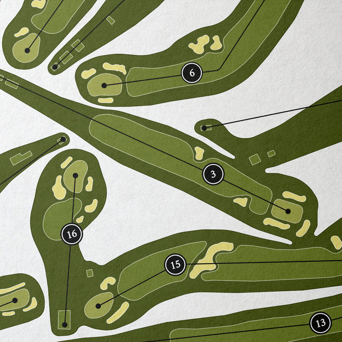 Sunnehanna Country Club | Golf Course Map | Close+Up