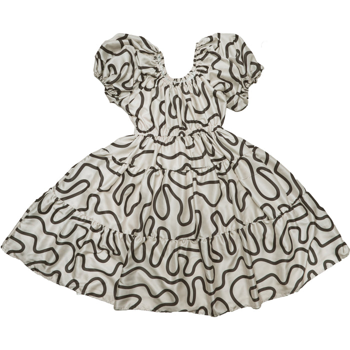 Boyko - Suzy Dress - Black/Ivory Squiggle -