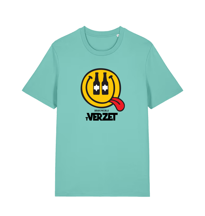 Pool Blue Printed T-shirt Front