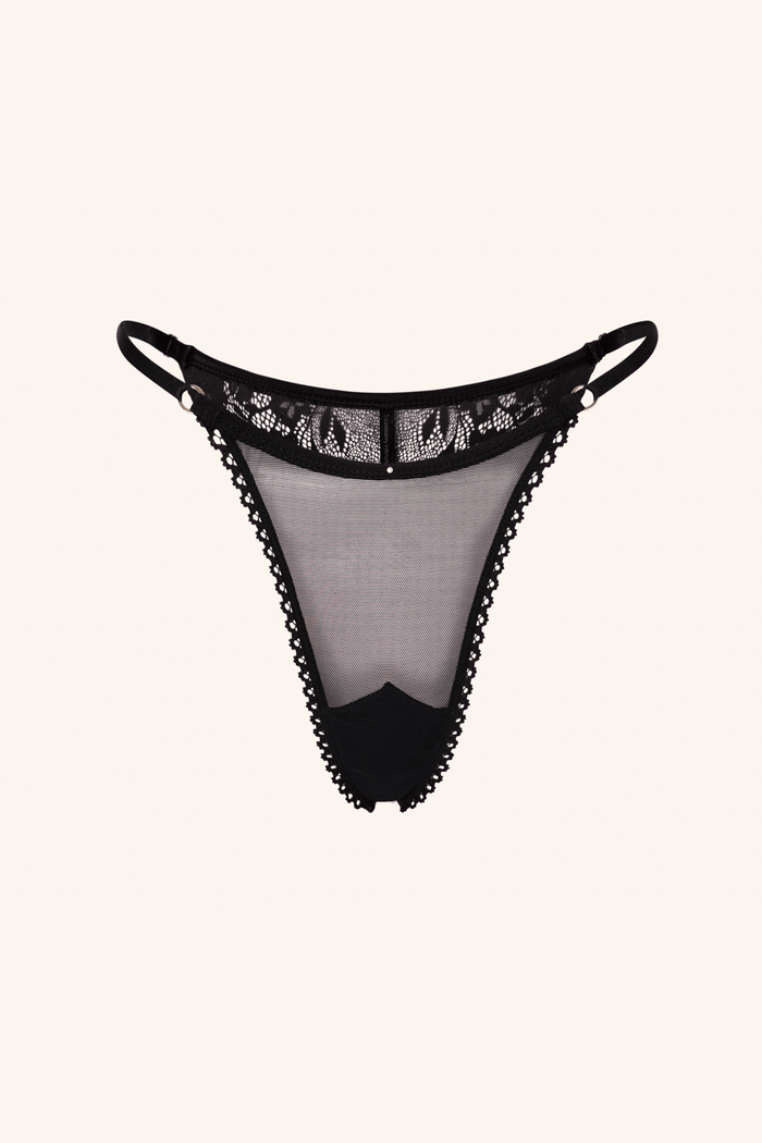 Star One Size / Black Tanga Black