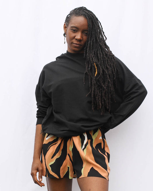 Tennie Shorts in Wavy Stripes