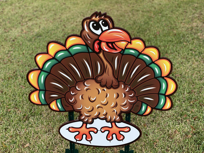 thanksgiving Turkey yard art