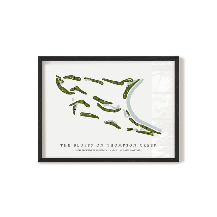 The Bluffs on Thompson Creek | Golf Course Map | Black+Frame