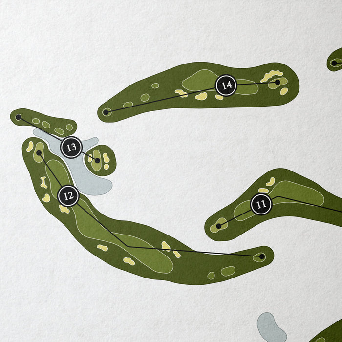 The Bluffs on Thompson Creek | Golf Course Map | Close+Up