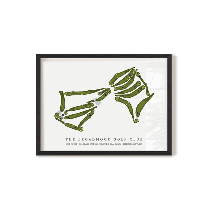 The Broadmoor Golf Club - East Course | Golf Course Map | Black+Frame