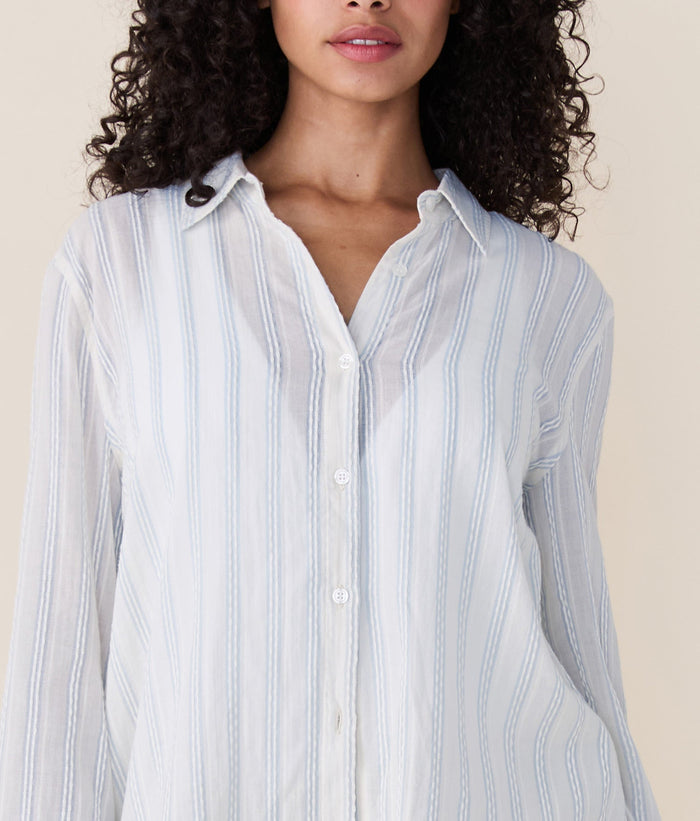 Richer Poorer - The Harbor Button Up - Feather -