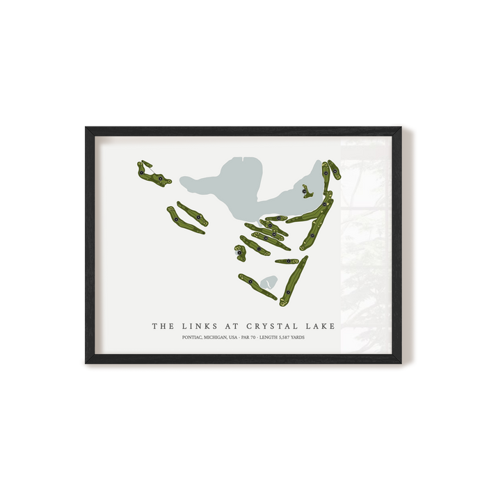 The Links at Crystal Lake | Golf Course Map | Black+Frame