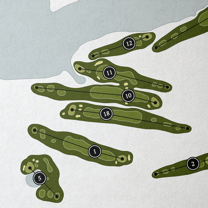 The Links at Crystal Lake | Golf Course Map | Close+Up
