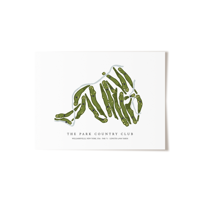 The Park Country Club | Golf Course Map | Unframed