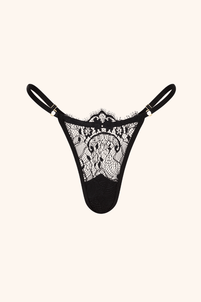 Oh So Sweet One Size / Black Thong Black