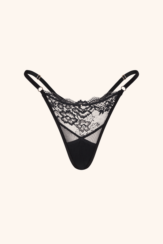 Moonlight One Size / Black Thong Black