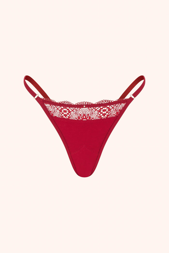 Cozy Modal Thong Red