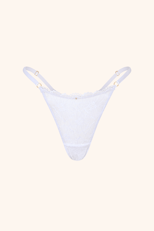 Sweetheart One Size / White Thong White