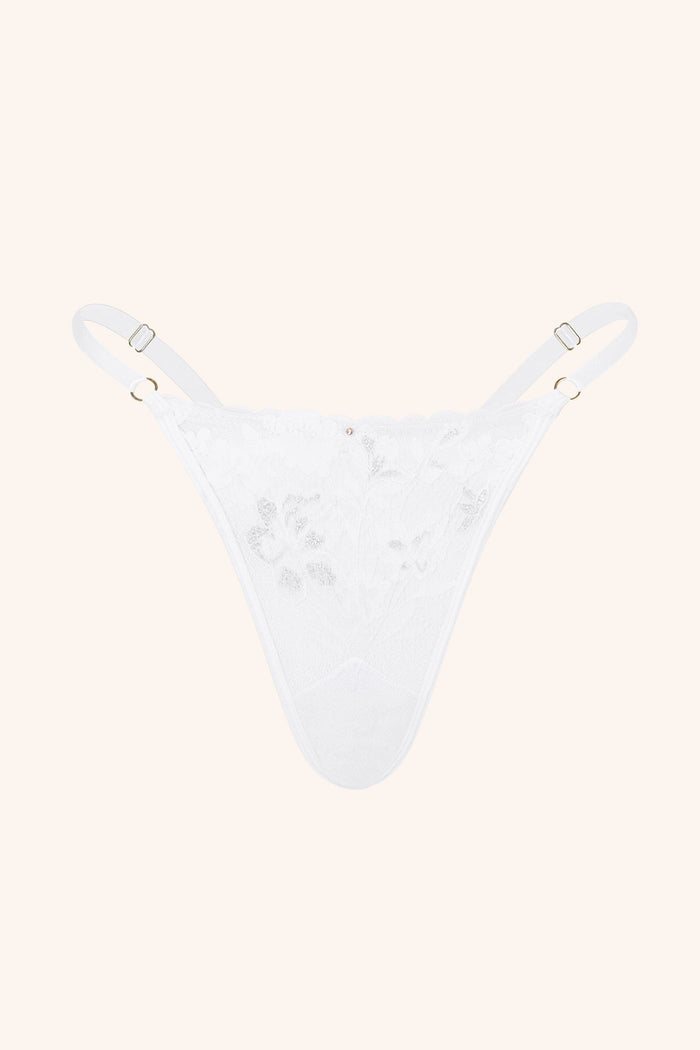 Star One Size / White Thong White