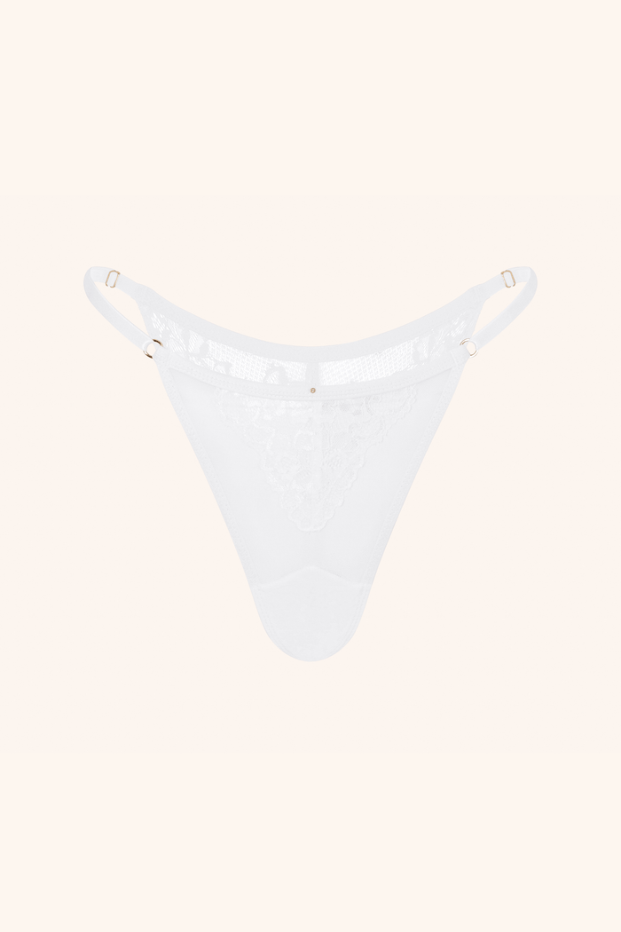 Coquette One Size / White Thong White