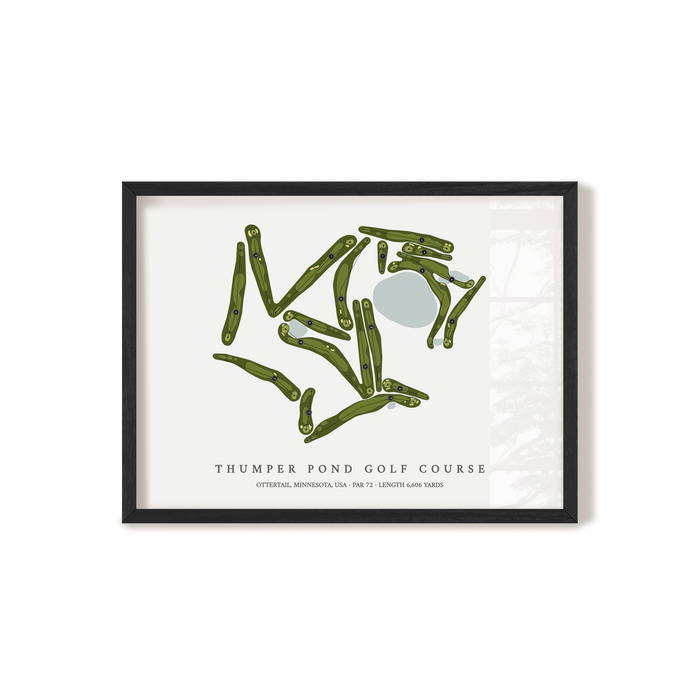 Thumper Pond Golf Course | Golf Course Map | Black+Frame