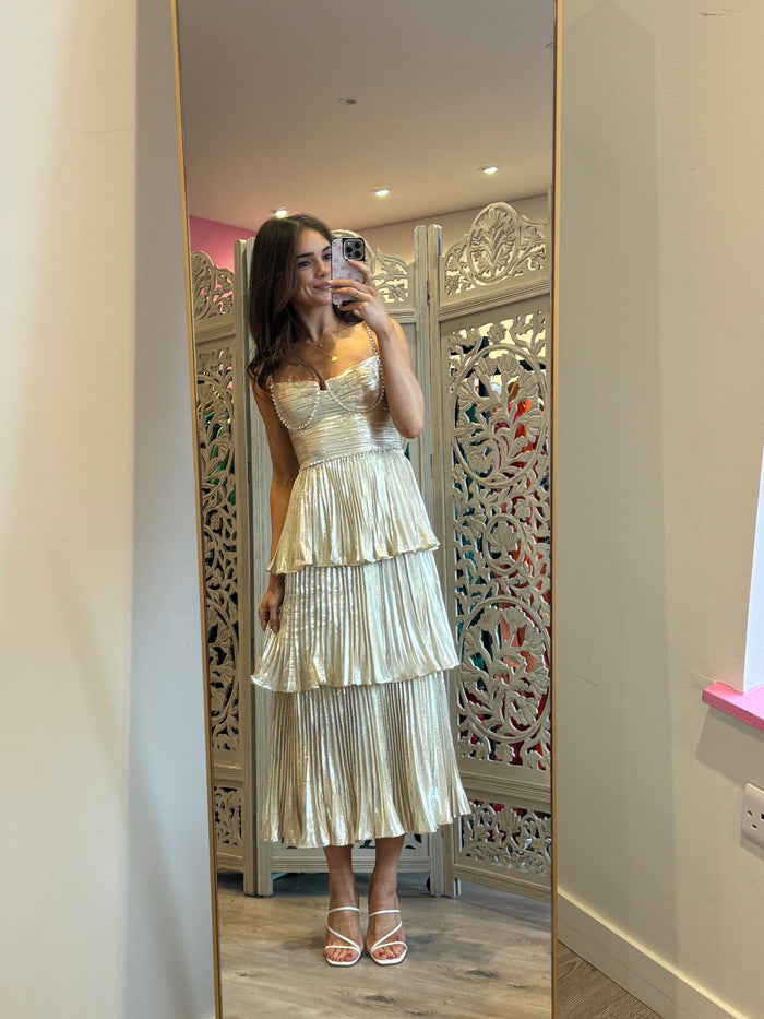 Tiered Midi Dress