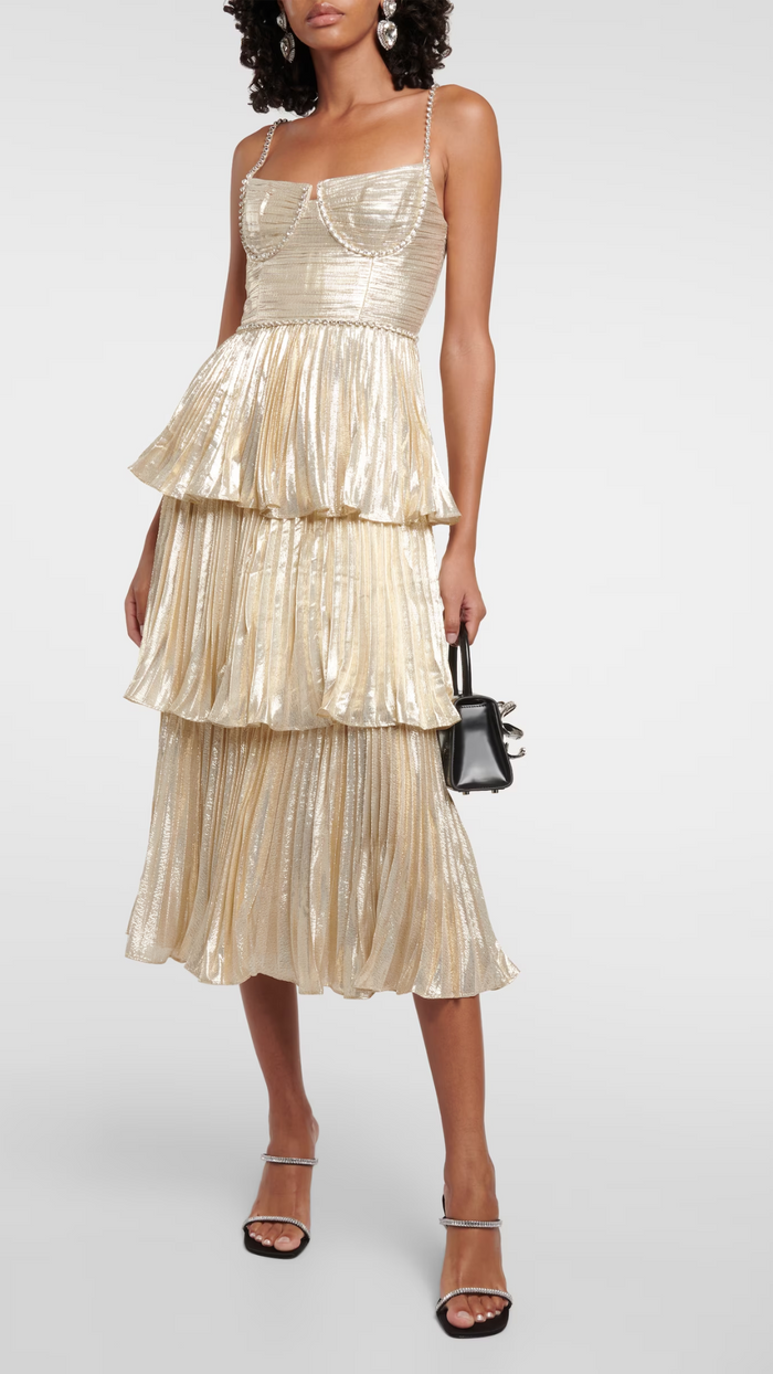 Tiered Midi Dress