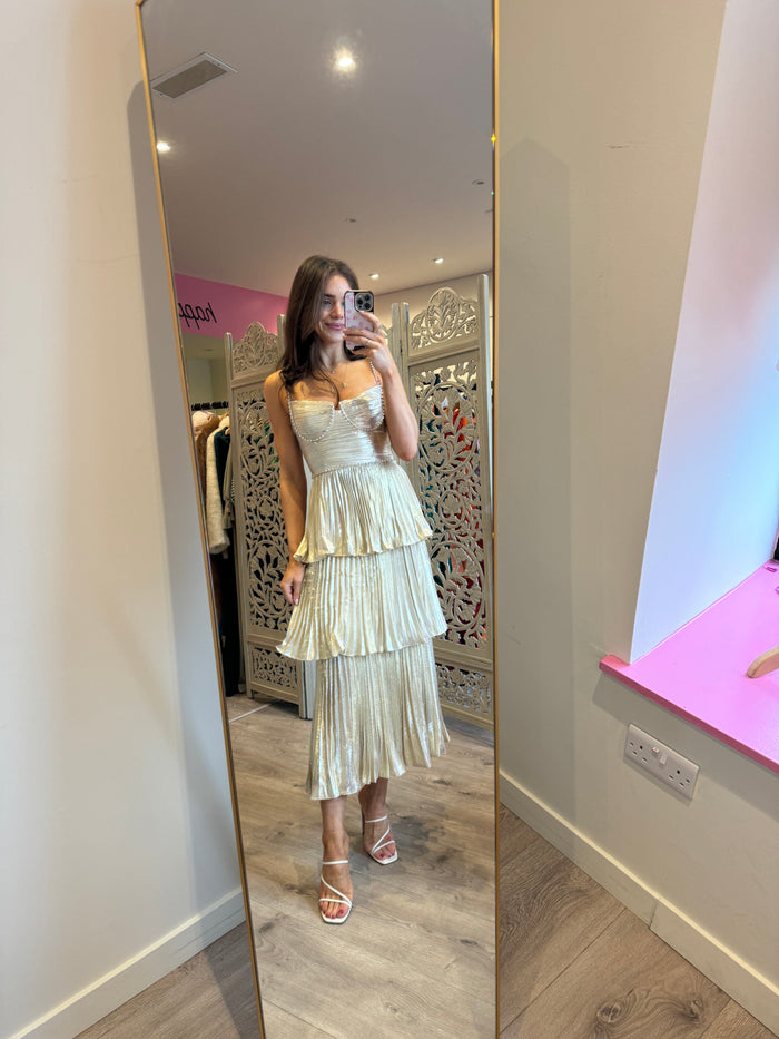 Tiered Midi Dress