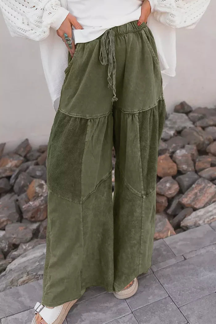 Tiered Wide Leg Pants