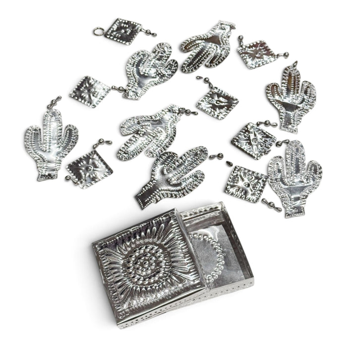Tin Foil Cactus Hanging Decor
