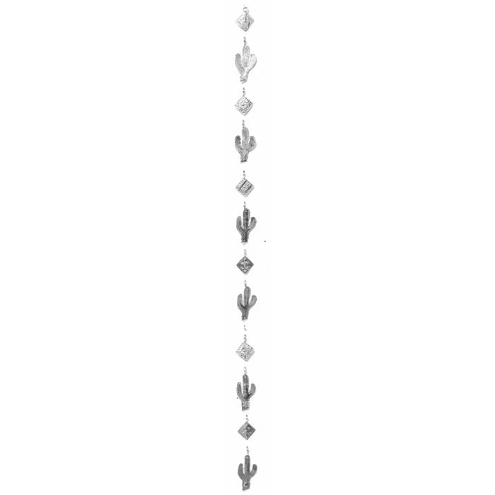 Tin Foil Cactus Hanging Decor