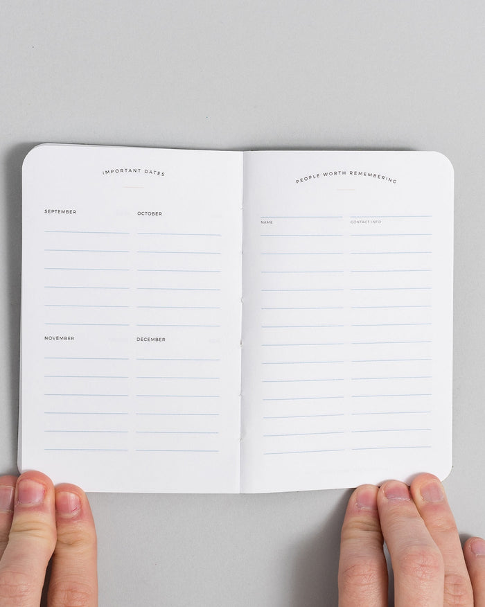 Letterfolk - Today Pocket Planner - Pebble Grey -