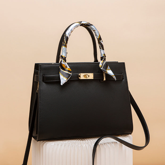Top Handle Leather Handbag