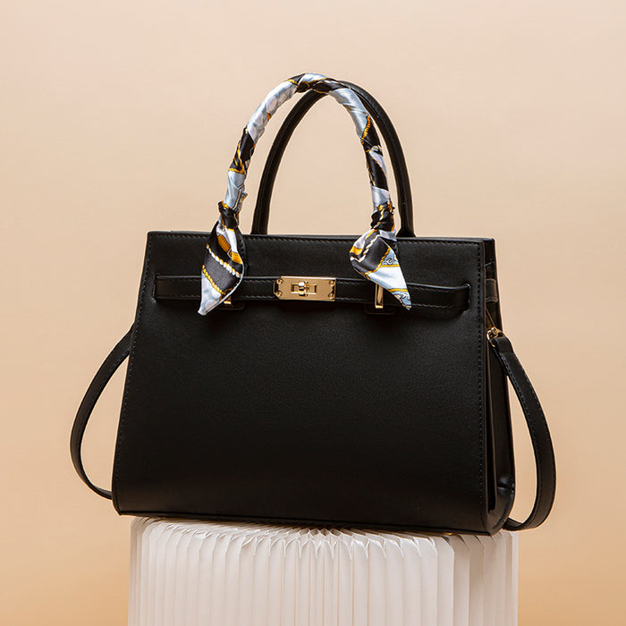 Top Handle Leather Handbag