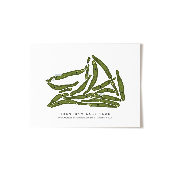 Trentham Golf Club | Golf Course Map | Unframed